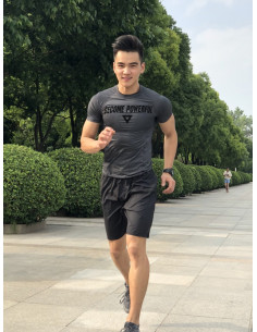 Чоловічі компресійні футболки EVS Gray лот 4066