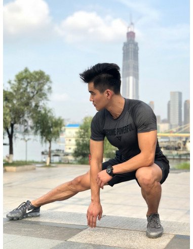 Мужская компрессионная футболка EVS Gray лот 4066