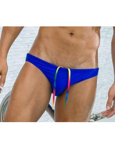Плавки бикини мужские Rainbow Blue  лот 2330