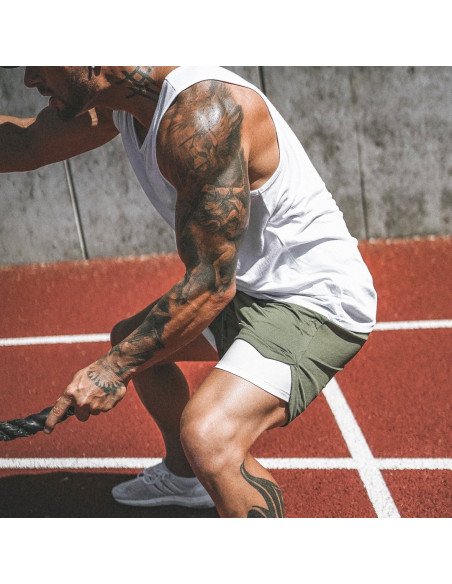 Шорты для спорта мужские Khaki лот 3393