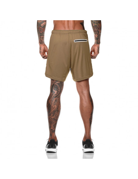 Спортивные шорты с карманом для телефона Gold Khaki лот 3395