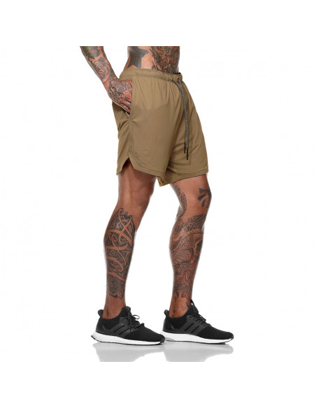 Спортивные шорты с карманом для телефона Gold Khaki лот 3395