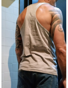 Серая майка с надписью ALPHA лот 4070 2