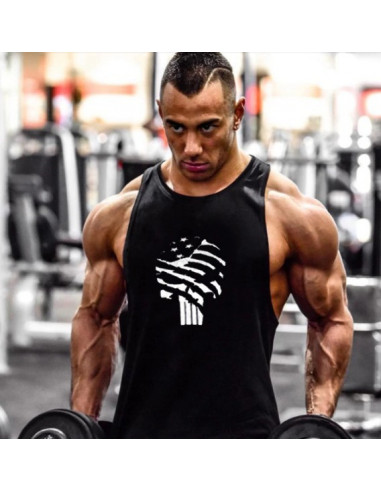 Майка спортивная мужская с черепом лот 4074