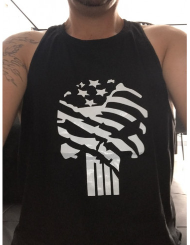 Майка спортивная мужская с черепом лот 4074