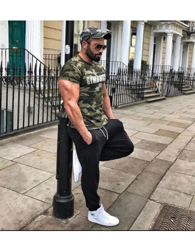 Камуфляжная футболка мужская GymButz лот 4079