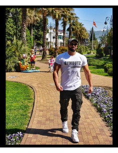 Футболка чоловіча біла GymButz лот 4080