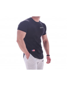 Футболка однотонна чорна Butz лот 4083 2