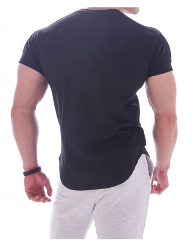 Футболка однотонна чорна Butz лот 4083