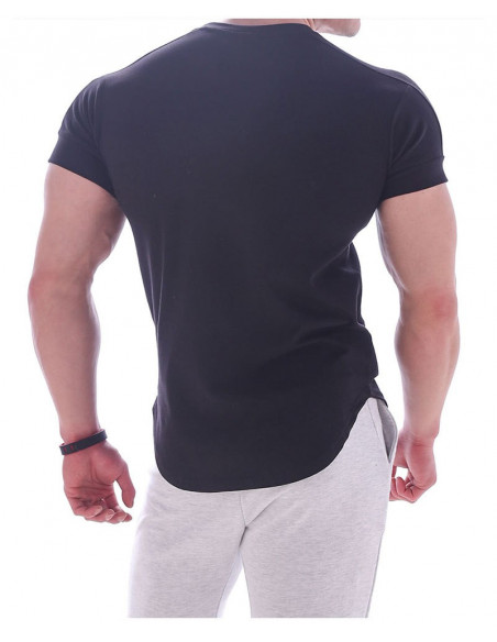 Футболка однотонная черная Butz лот 4083