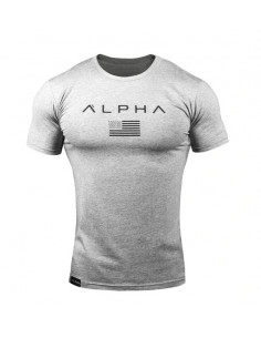 Футболка спортивная Alpha Gray лот 4085