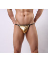 Мужские стринги золотые лот 2167