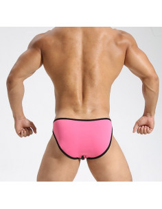 Розовые мужские слипы Double Color лот 2178 2