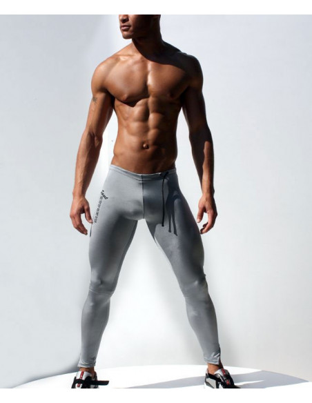 Мужские лосины для спорта AQUX Gray лот 1008