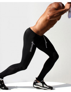 Мужские лосины для спорта AQUX Black лот 1006