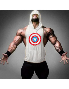 Безрукавка для зала Капитан Америка лот 4099
