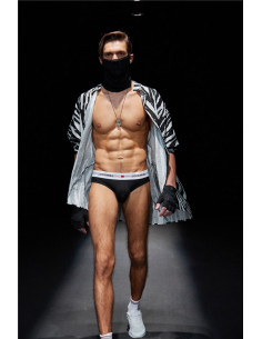 Трусы бразилиана мужские черные  JM148