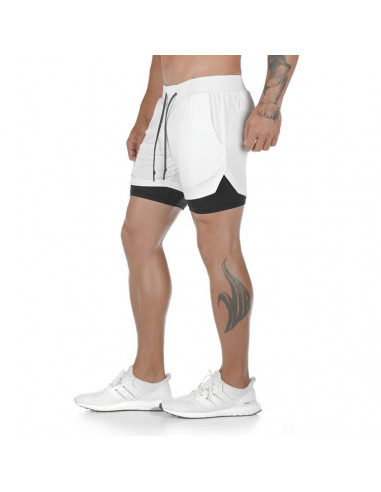 Шорты для тренажерного зала Sport Shorts White 3404