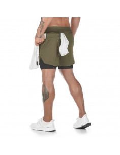 Шорты для тренировок мужские Sport Shorts Khaki 3406 2