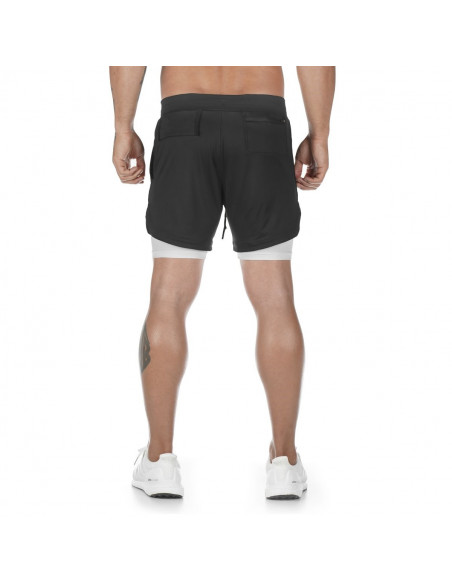 Мужские спортивные шорты 2в1 Sport Shorts Black 3407