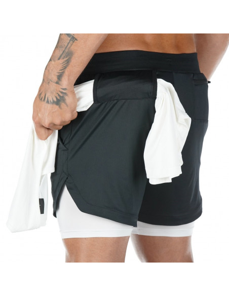 Мужские спортивные шорты 2в1 Sport Shorts Black 3407