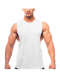 Безрукавка белая мужская 4107